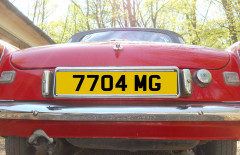 ‘MG’ Number Plate For Sale